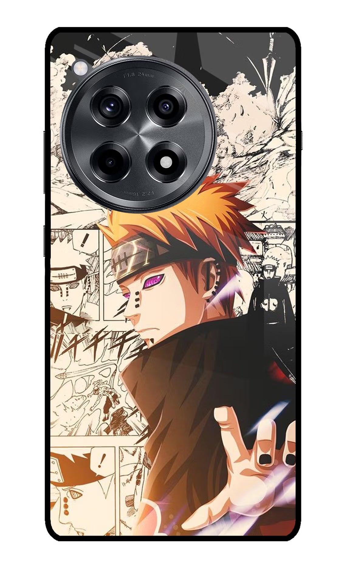 Pain Anime OnePlus 12R Glass Case Back Cover by Casekaro