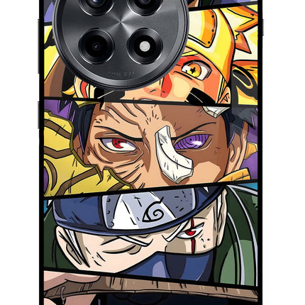 Naruto Character OnePlus 12R Glass Case Back Cover by Casekaro