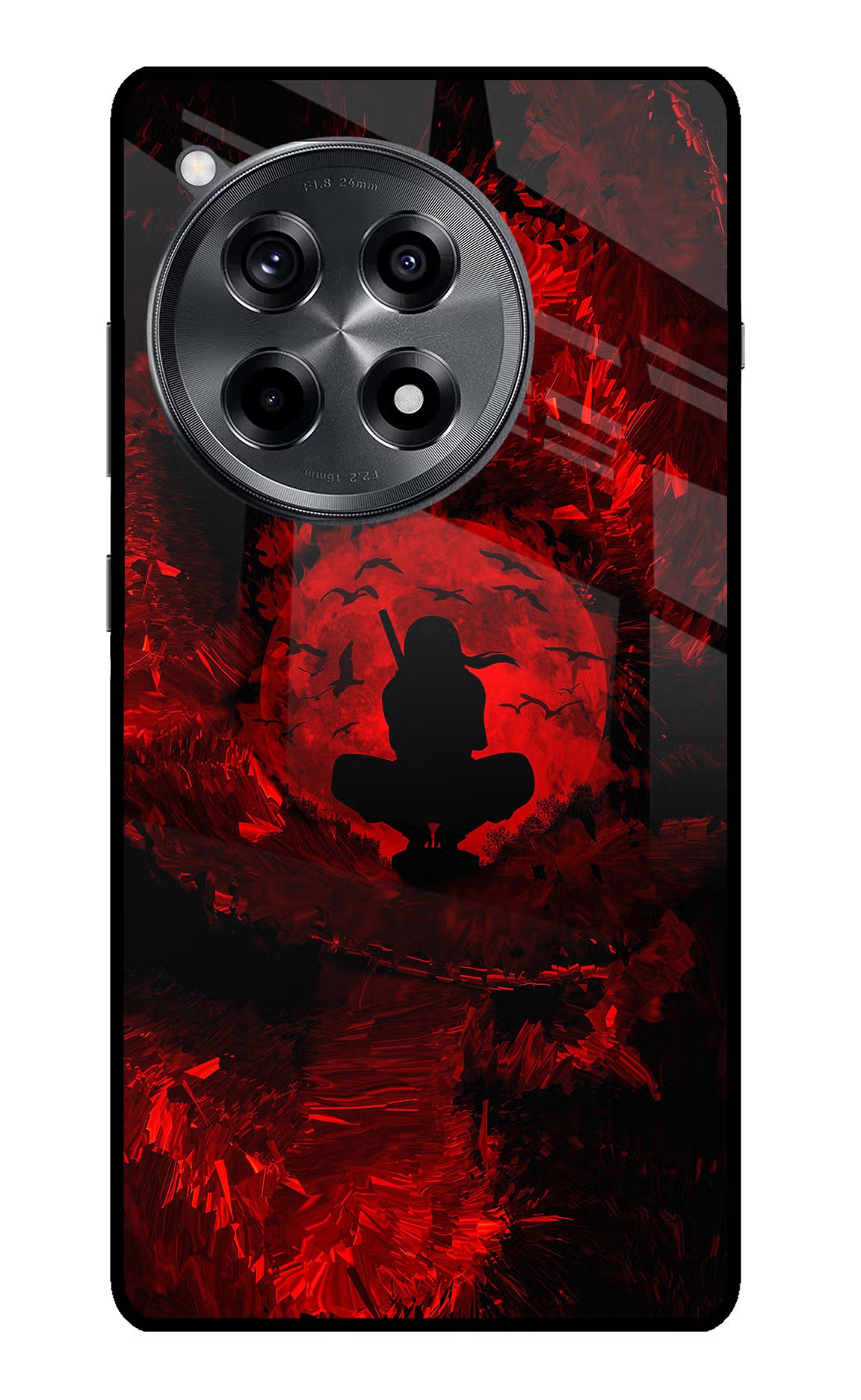 Itachi Uchiha OnePlus 12R Glass Case Back Cover by Casekaro