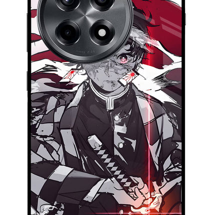 Demon Slayer OnePlus 12R Glass Case Back Cover by Casekaro
