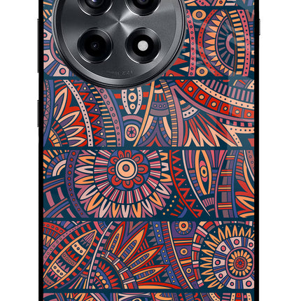 African Culture Design OnePlus 12R Glass Case Back Cover by Casekaro
