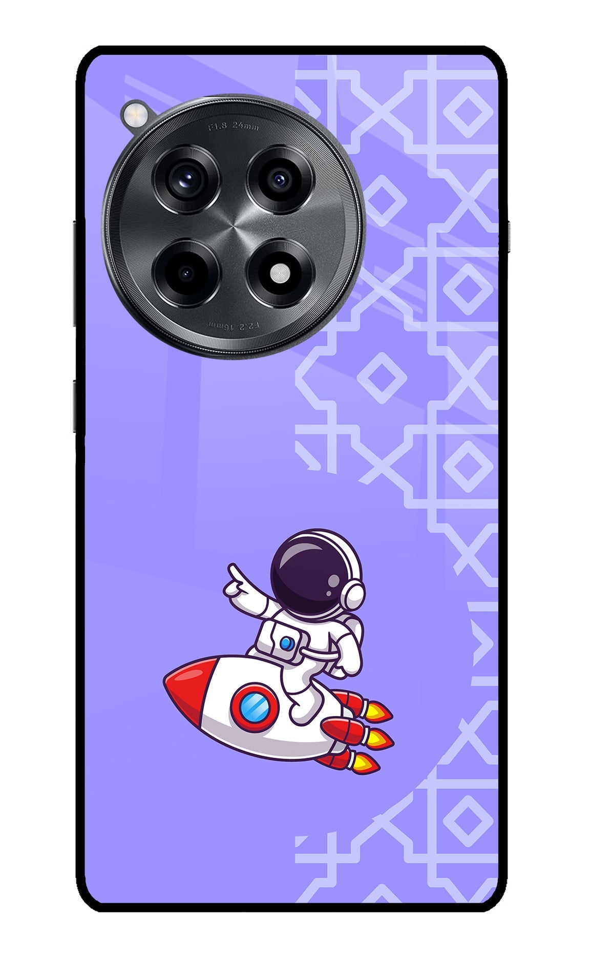 Cute Astronaut OnePlus 12R Glass Case