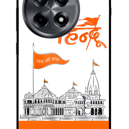 Jai Shree Ram Hindu OnePlus 12R Glass Case Back Cover by Casekaro