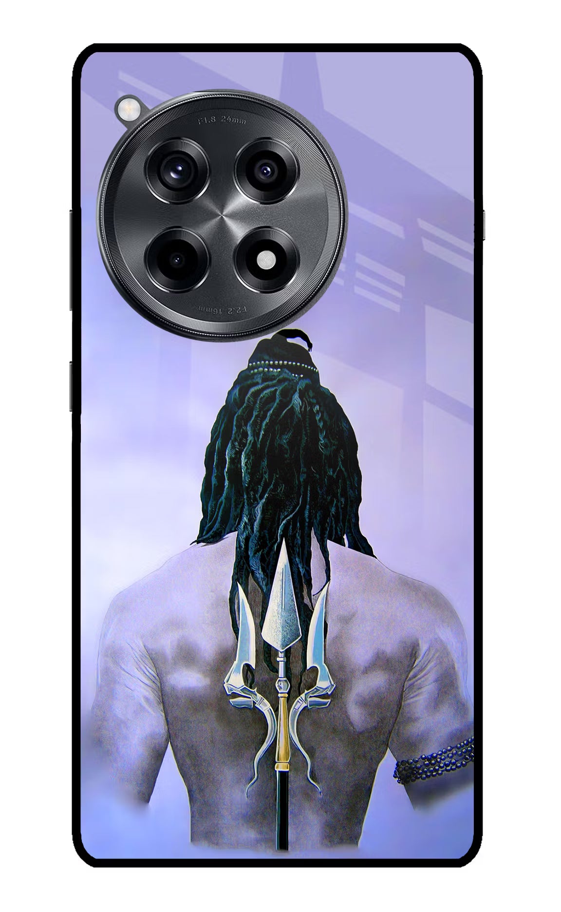 Shiva OnePlus 12R Glass Case Back Cover by Casekaro