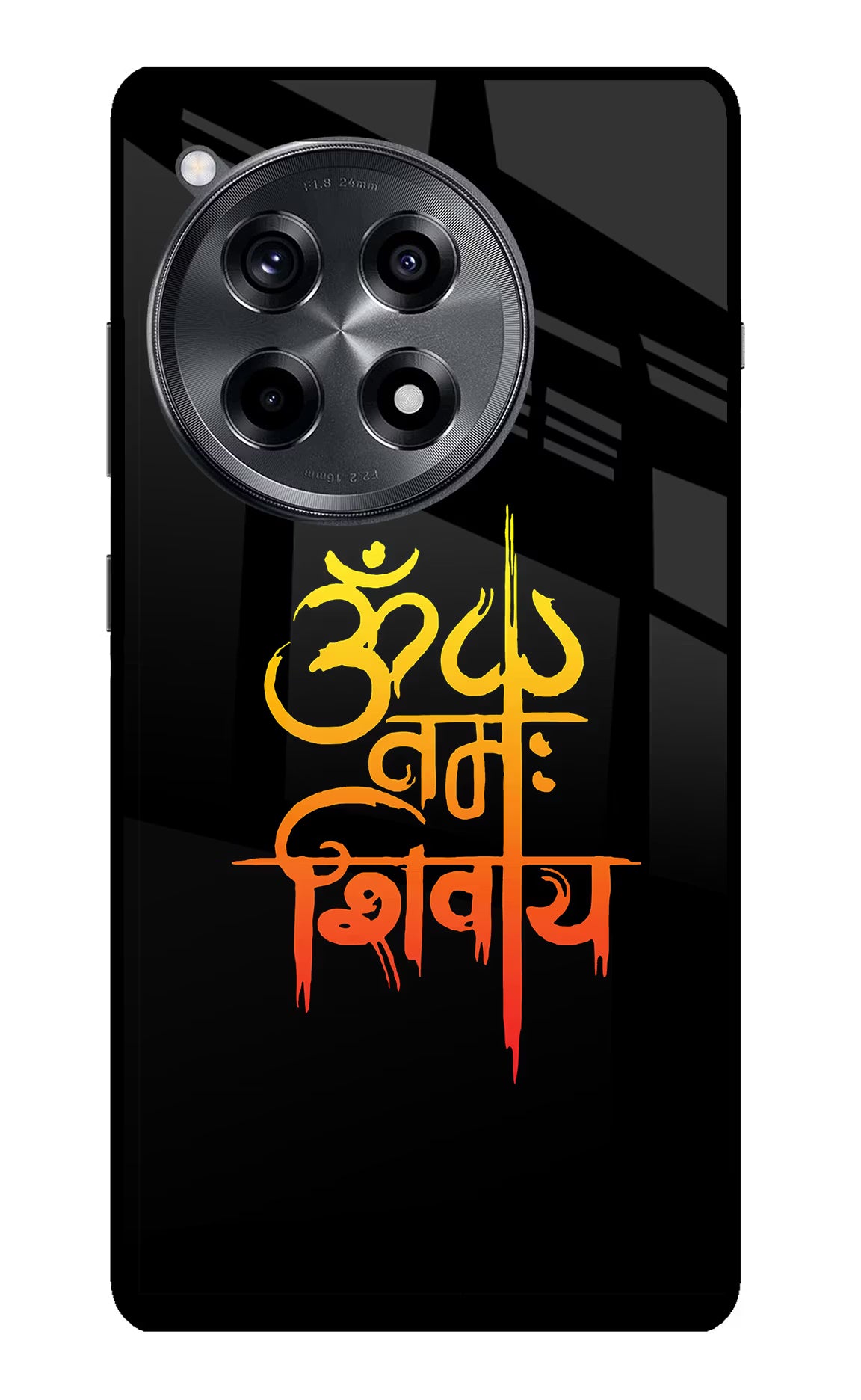 Om Namah Shivay OnePlus 12R Glass Case Back Cover by Casekaro