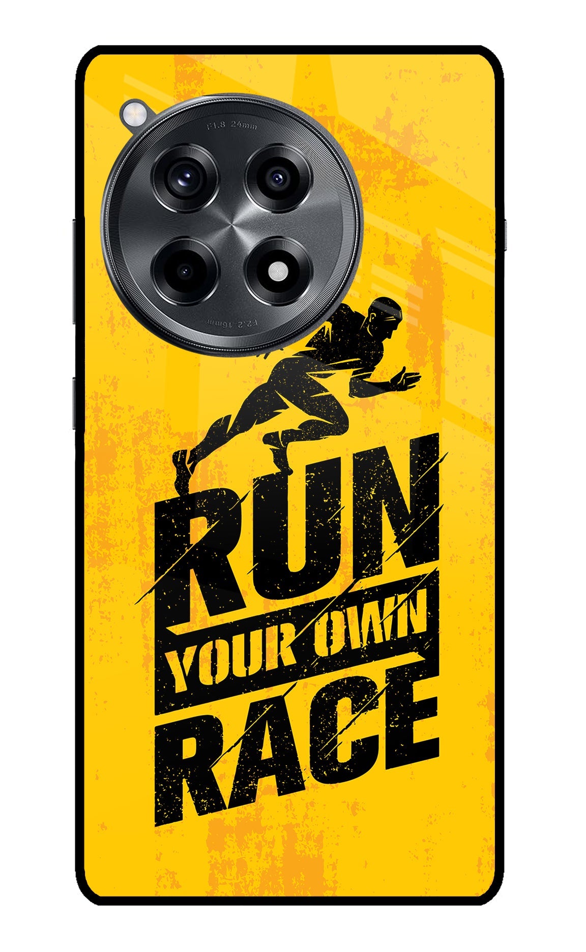 Run Your Own Race OnePlus 12R Glass Case