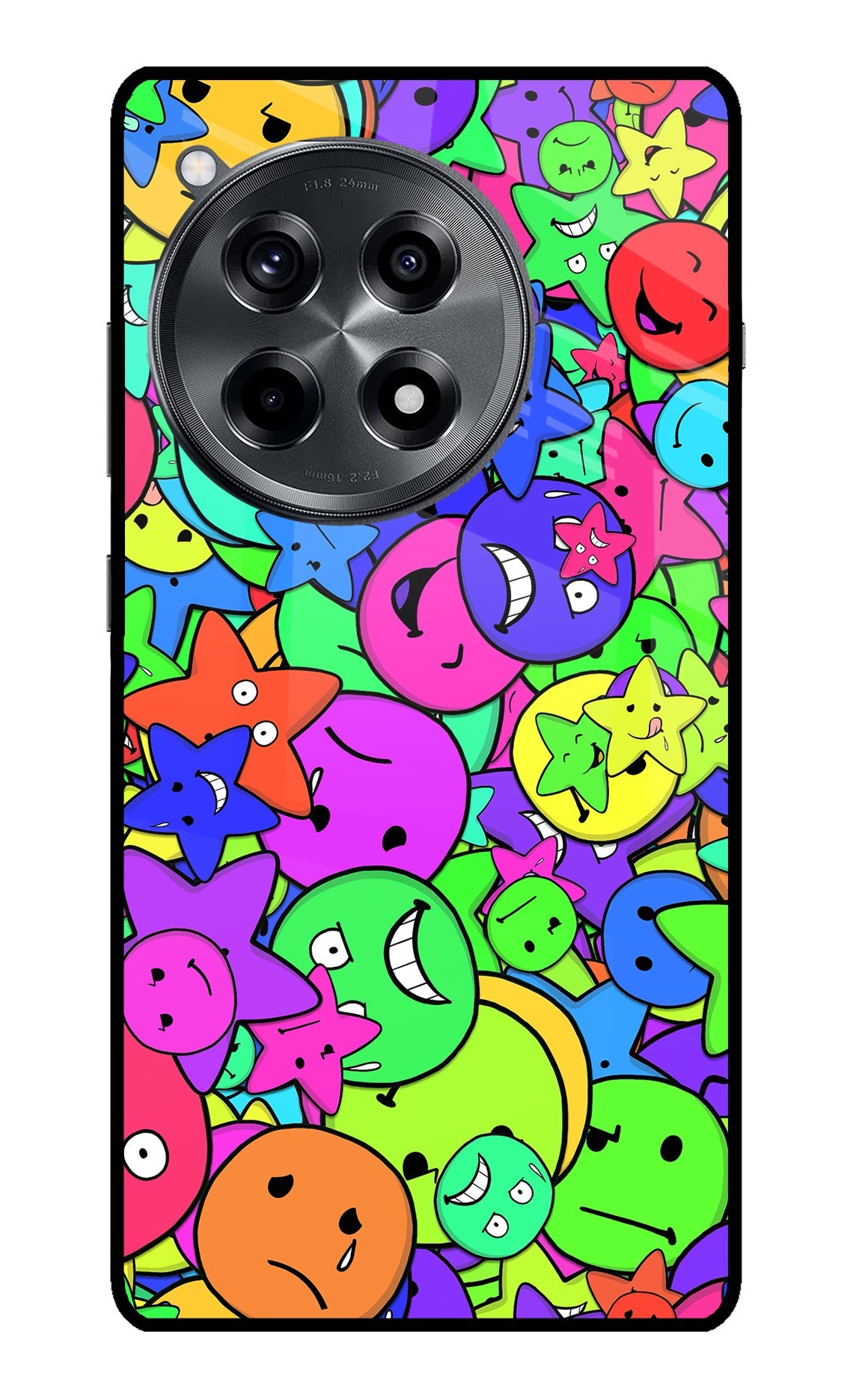 Fun Doodle OnePlus 12R Glass Case