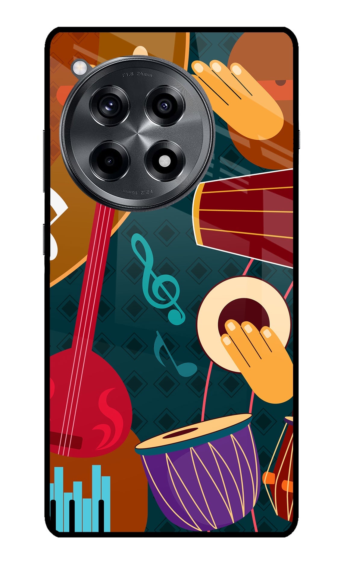 Music Instrument OnePlus 12R Glass Case