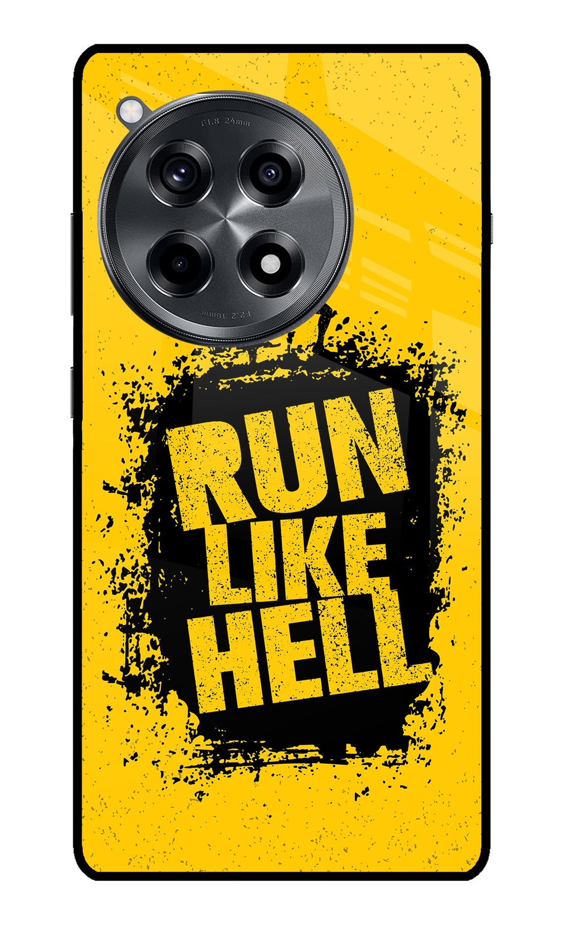 Run Like Hell OnePlus 12R Glass Case