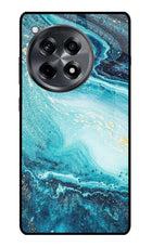 Blue Glitter Marble OnePlus 12R Glass Case