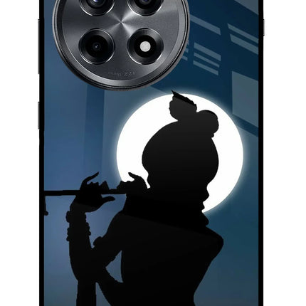 Shri Krishna Silhouette OnePlus 12R Glass Case
