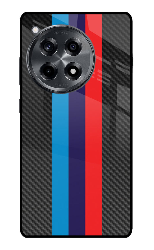 BMW Stripes Pattern OnePlus 12R Glass Case