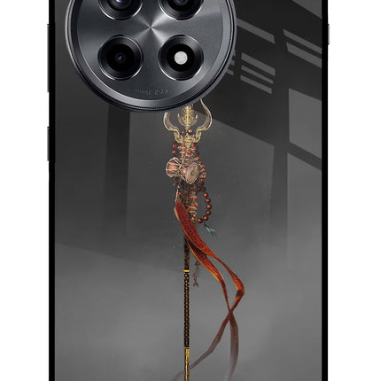 Shiv Trishul OnePlus 12R Glass Case Back Cover by Casekaro