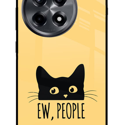 Ew People Catitude OnePlus 12R Glass Case Back Cover by Casekaro