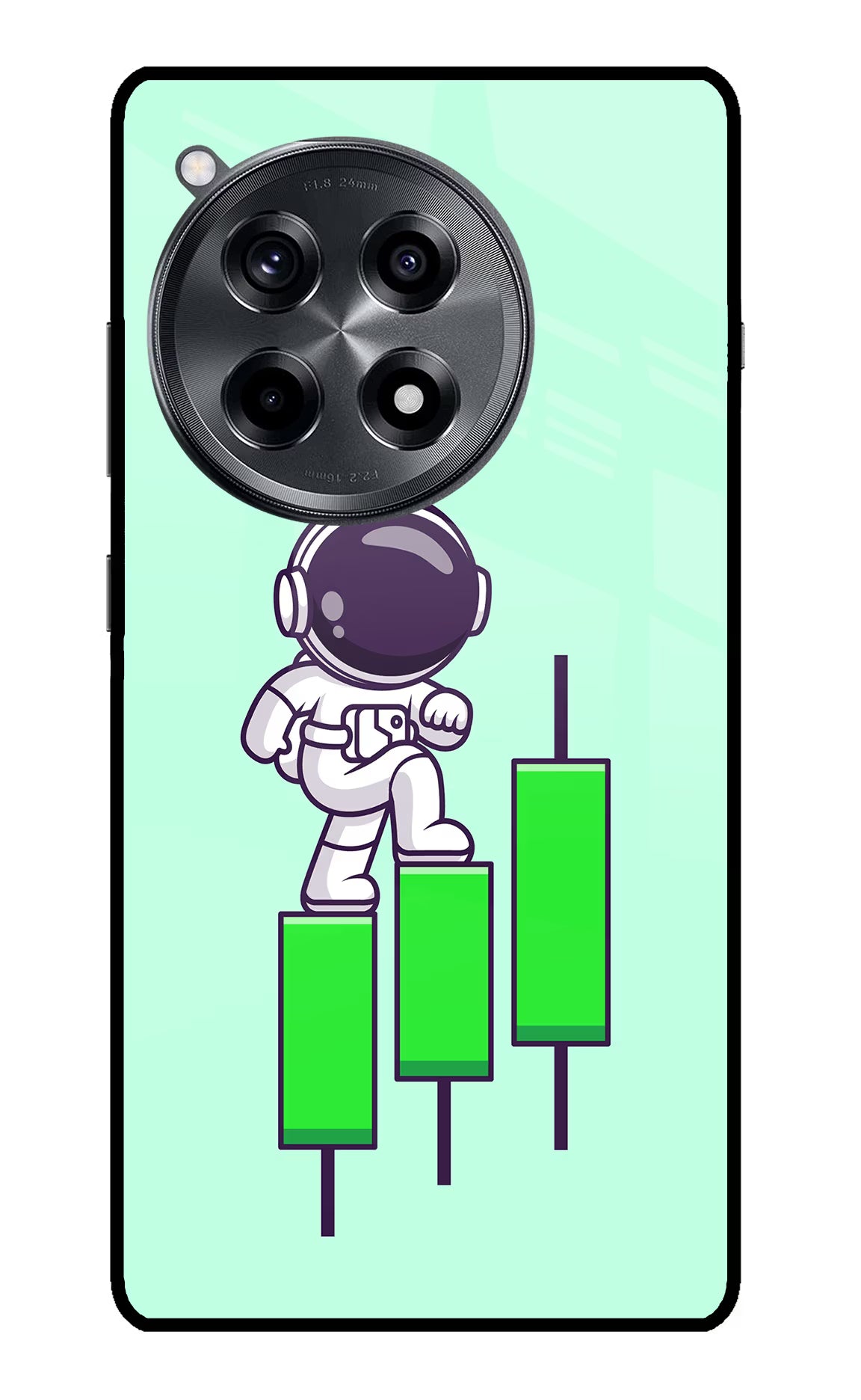 Astronaut Trader OnePlus 12R Glass Case