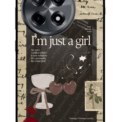 I am just a girl OnePlus 12R Glass Case