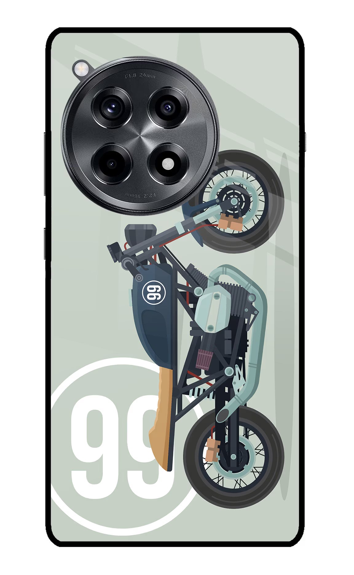 Classic Cafe Racer 99 OnePlus 12R Glass Case