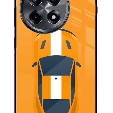 Highway Pursuit OnePlus 12R Glass Case Back Cover by Casekaro