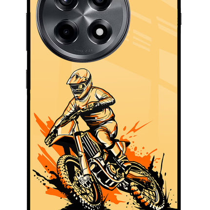 Off-Road Fury OnePlus 12R Glass Case Back Cover by Casekaro