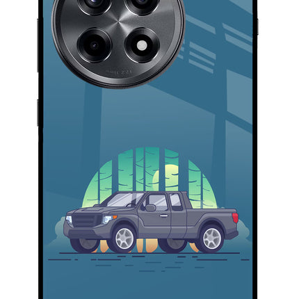 Retro Garage Vibe OnePlus 12R Glass Case Back Cover by Casekaro