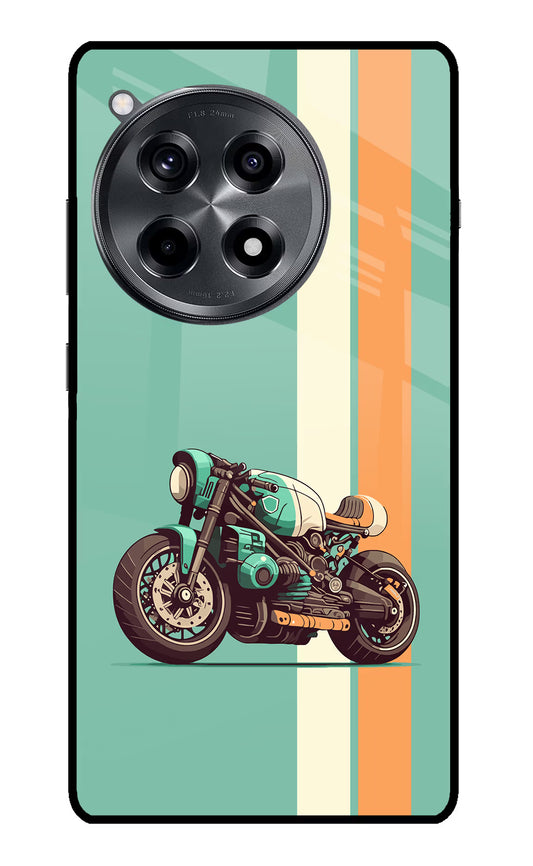 Striped Moto Drift OnePlus 12R Glass Case