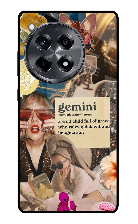 Gemini Zodiac OnePlus 12R Glass Case