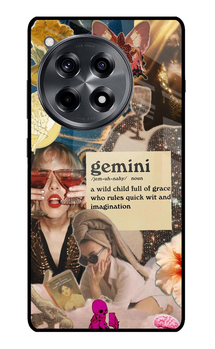 Gemini Zodiac OnePlus 12R Back Cover, Metal case