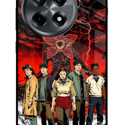 Ordinary Things Characters OnePlus 12R Glass Case Back Cover by Casekaro