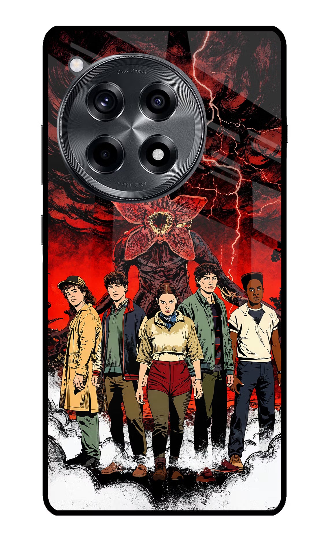 Ordinary Things Characters OnePlus 12R Glass Case Back Cover by Casekaro