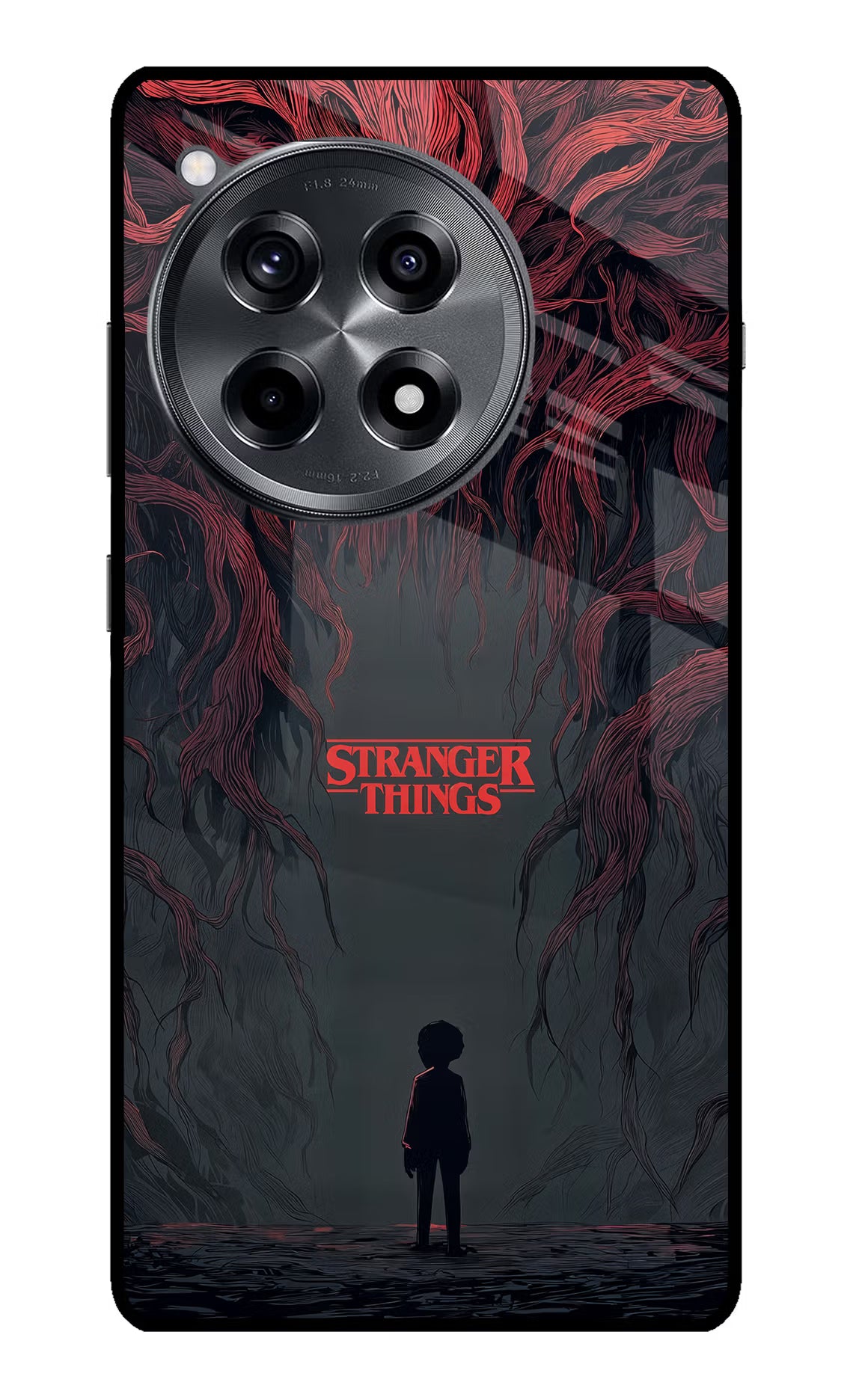 Ordinary Things Dark Side OnePlus 12R Glass Case Back Cover by Casekaro
