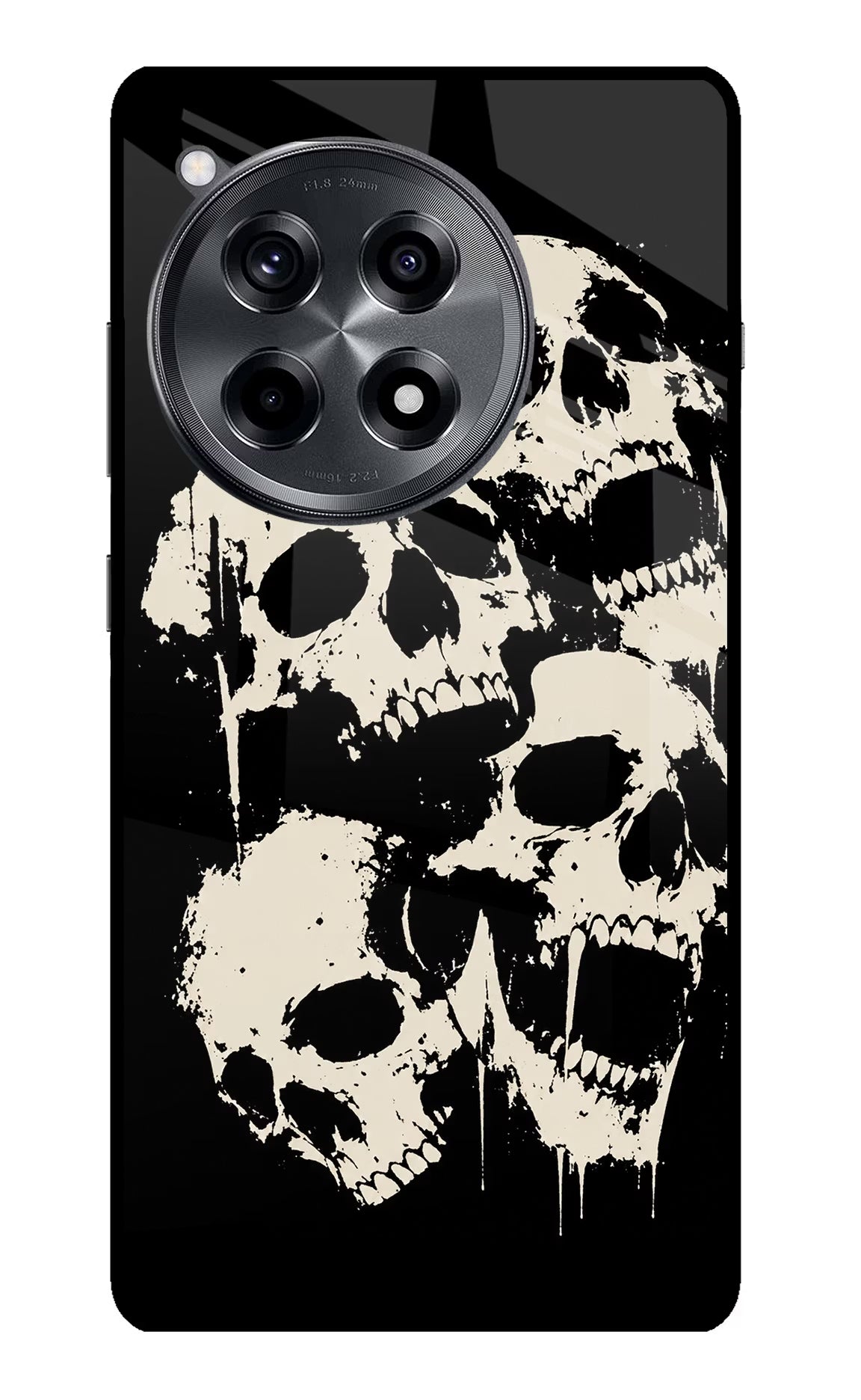 Dead Stack OnePlus 12R Glass Case Back Cover by Casekaro