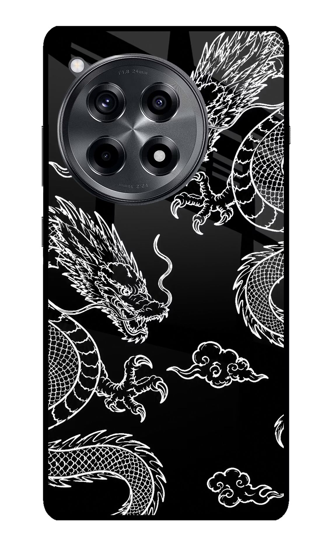 Twin Dragons OnePlus 12R Glass Case