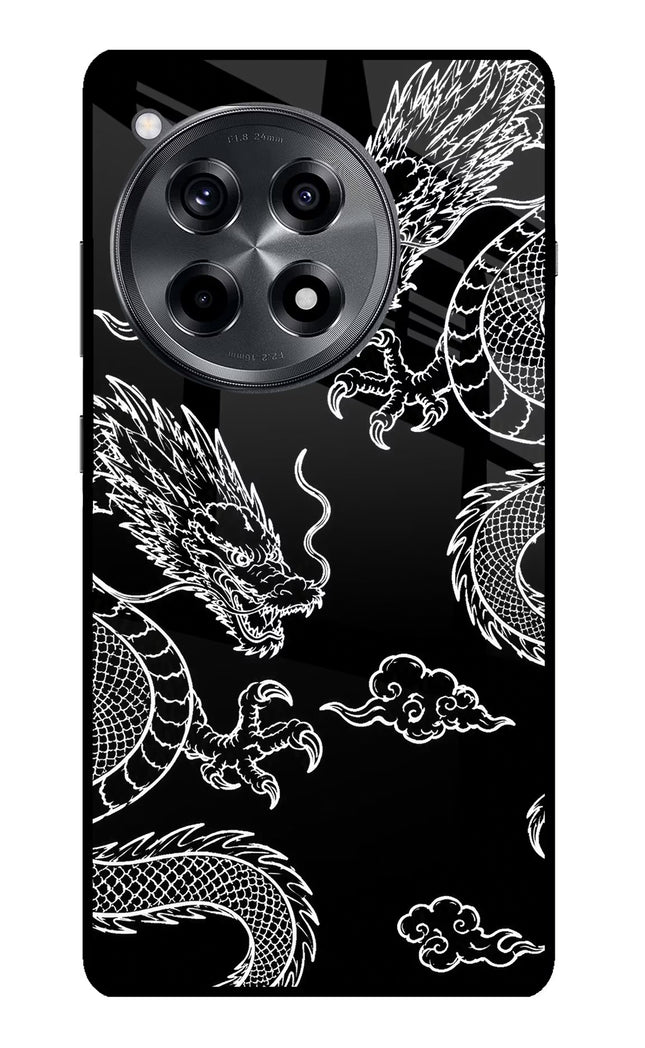 Twin Dragons OnePlus 12R Glass Case
