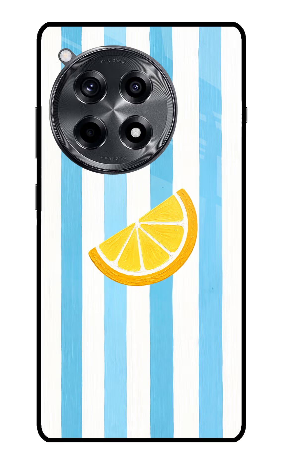 Summer Lemon OnePlus 12R Glass Case Back Cover by Casekaro