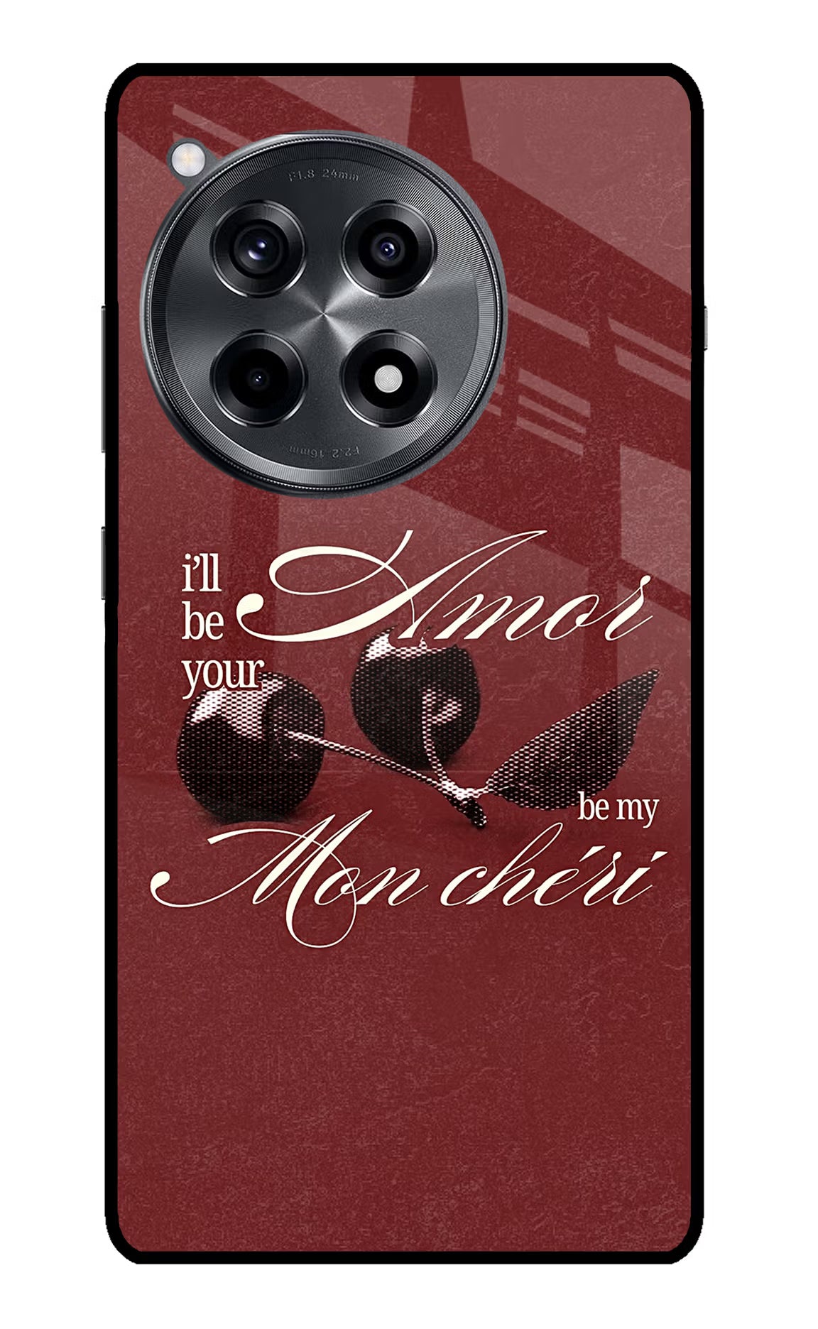 Velvet Cherry OnePlus 12R Glass Case