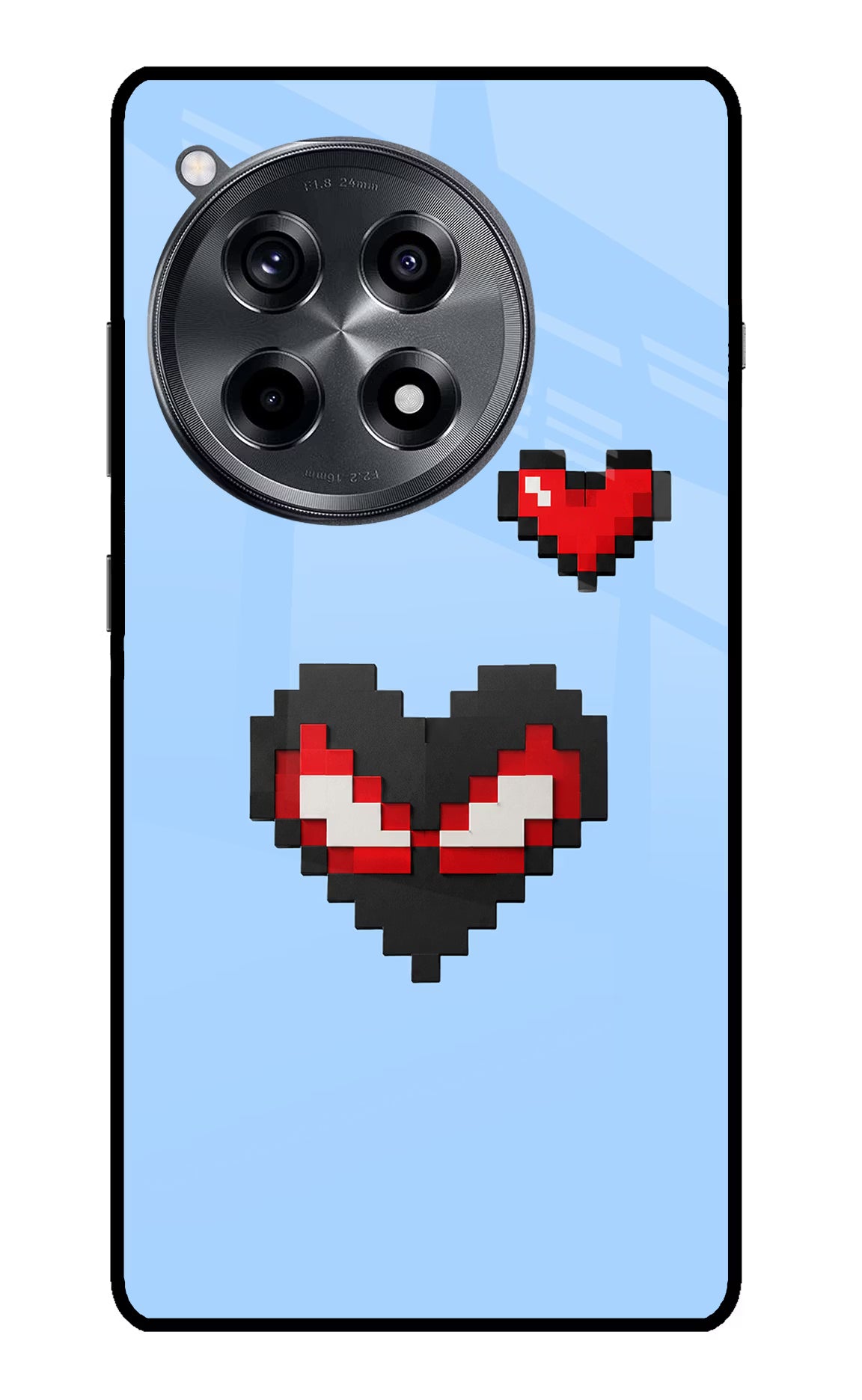 Peter Heart OnePlus 12R Glass Case