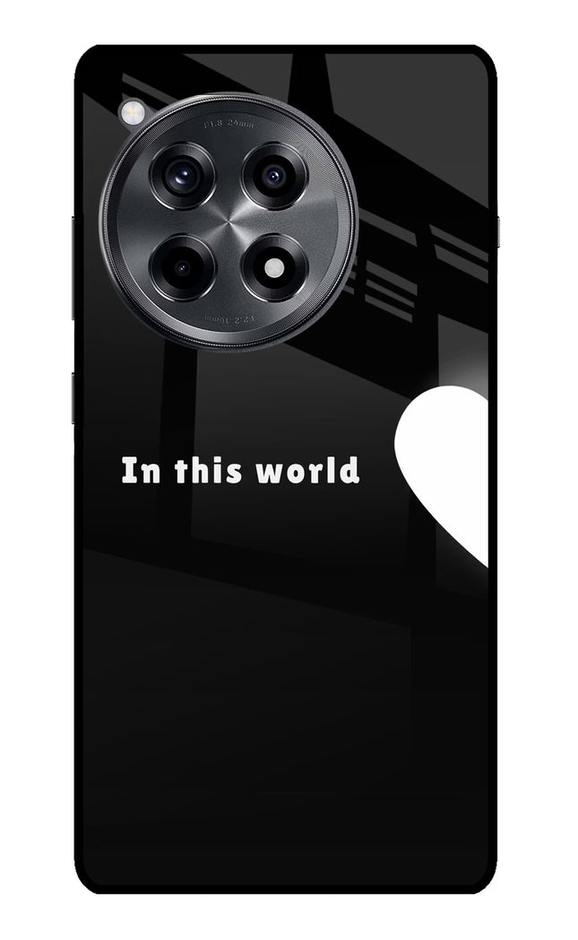 This World OnePlus 12R Glass Case