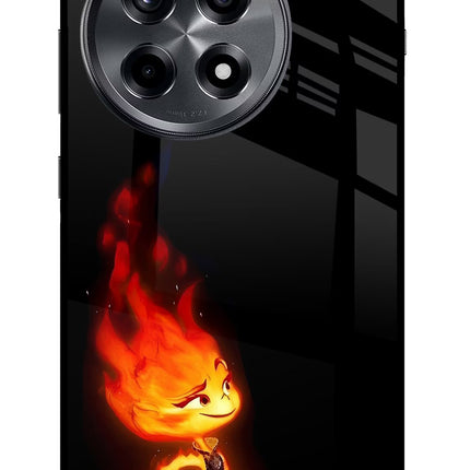 Ember Flame OnePlus 12R Glass Case Back Cover by Casekaro