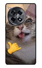 Silly Cat Call OnePlus 12R Glass Case