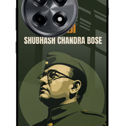 Netaji Legacy OnePlus 12R Glass Case Back Cover by Casekaro
