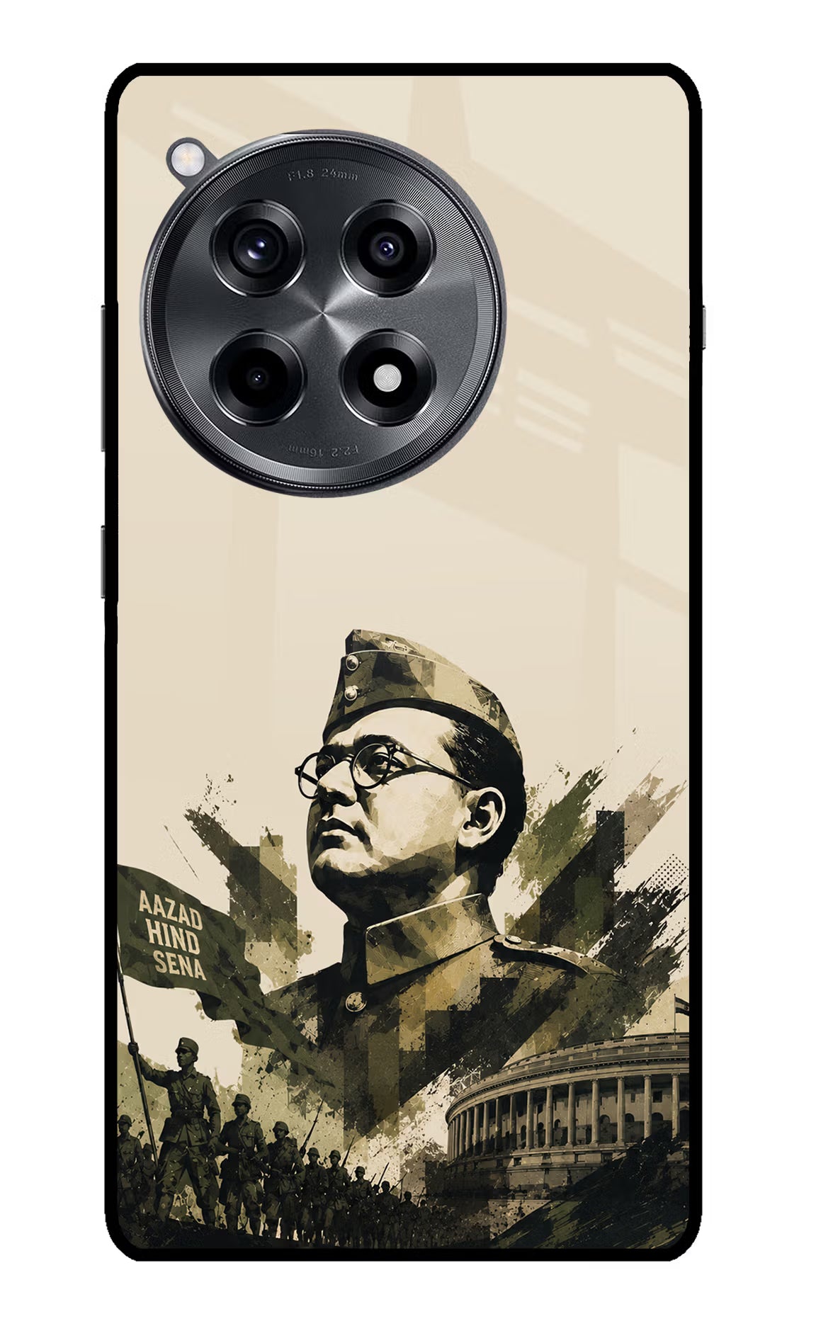 Netaji Rising OnePlus 12R Glass Case