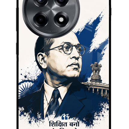 Dr. Ambedkar Visionary OnePlus 12R Glass Case Back Cover by Casekaro