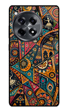 Folk Print OnePlus 12R Glass Case