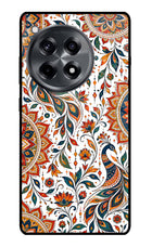 White Mayura OnePlus 12R Glass Case