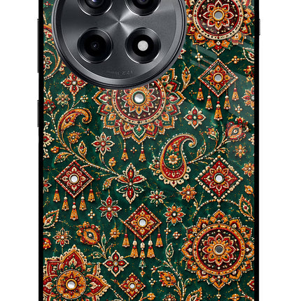 Green Pataka OnePlus 12R Glass Case