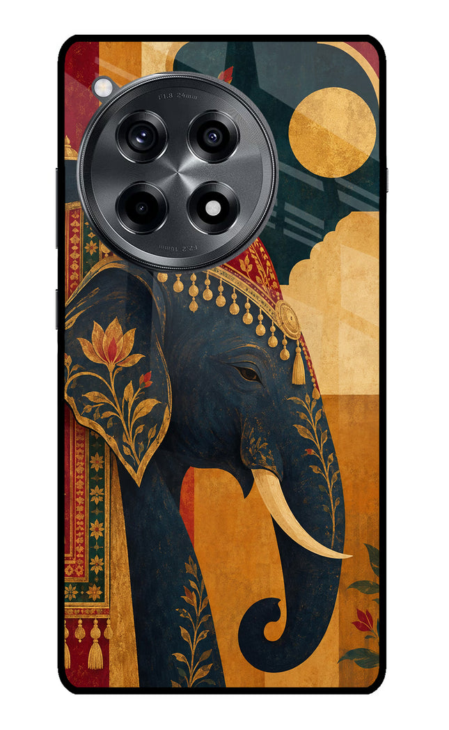 Royal Elephant OnePlus 12R Glass Case