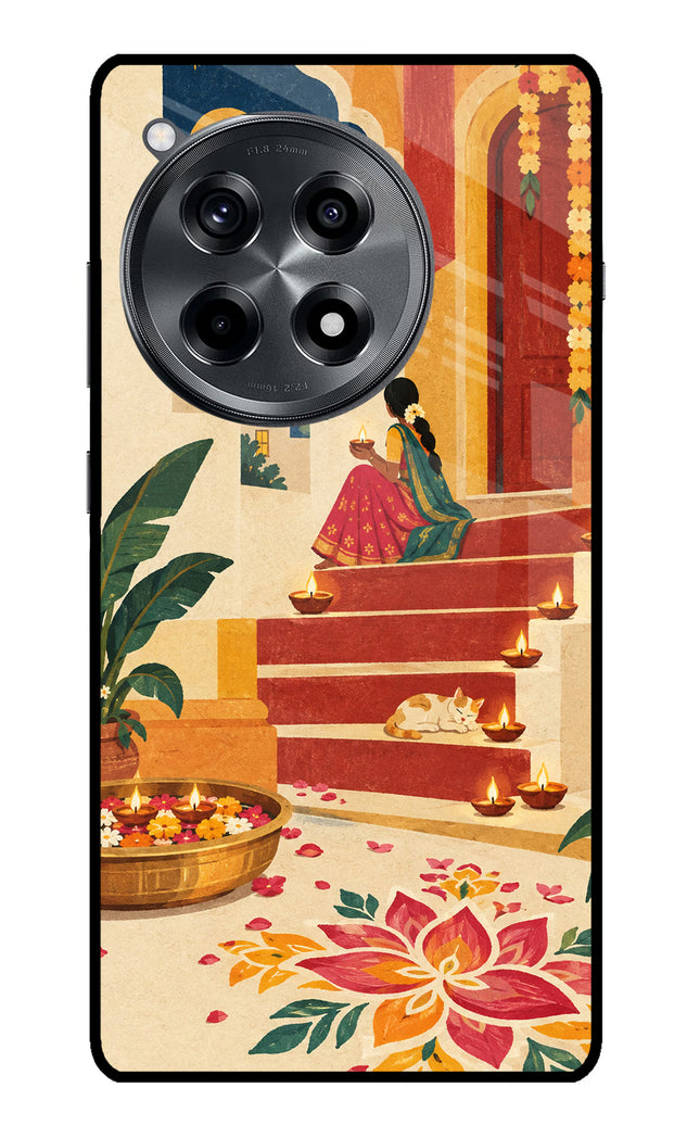 Diwali Rangoli OnePlus 12R Glass Case