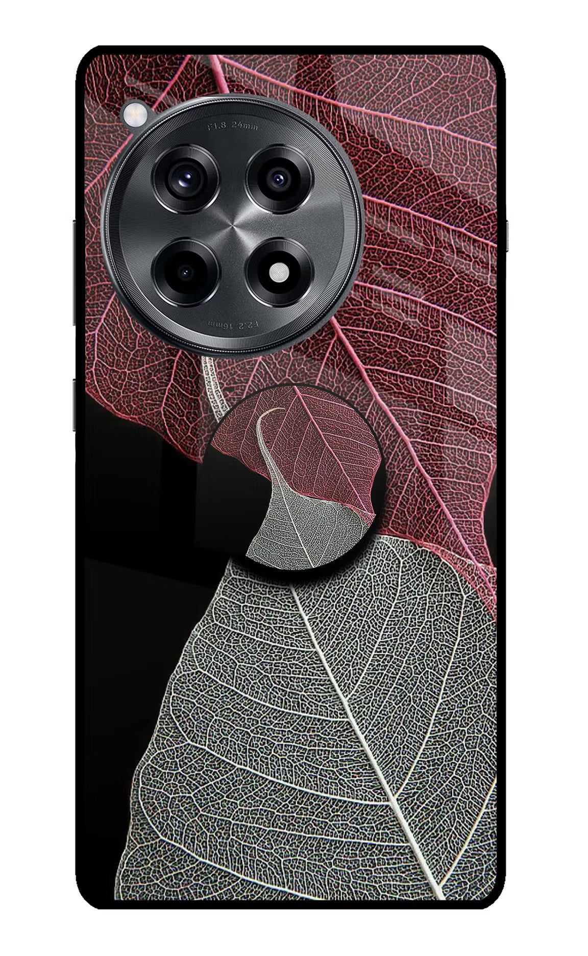 Leaf Pattern OnePlus 12R Pop Case by Casekaro