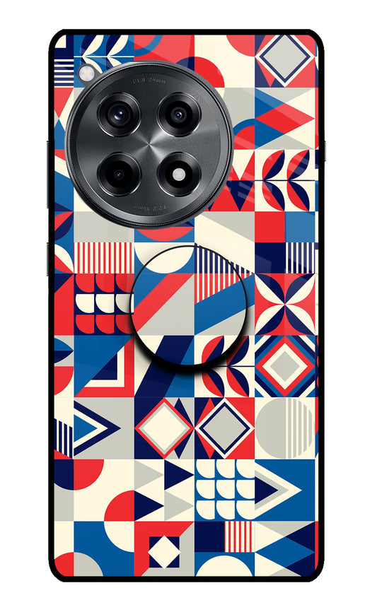 Colorful Pattern OnePlus 12R Glass Case