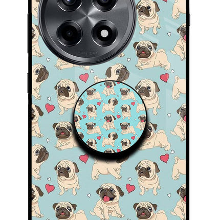 Pug Dog OnePlus 12R Glass Case
